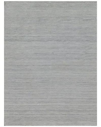Exquisite Rugs Kashmir Flatweave Pet Yarn Light Area Rug In Silver