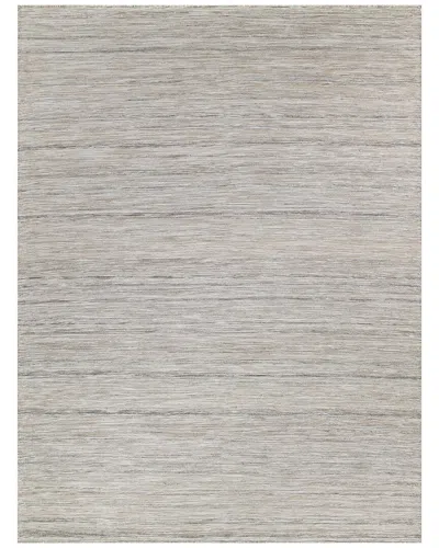 Exquisite Rugs Kashmir Flatweave Pet Yarn Light Area Rug In Taupe