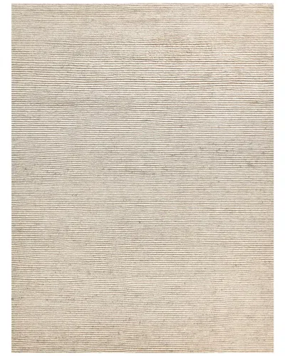 Exquisite Rugs Kaza Hand-knotted New Zealand Wool Light Silverivory Area Rug