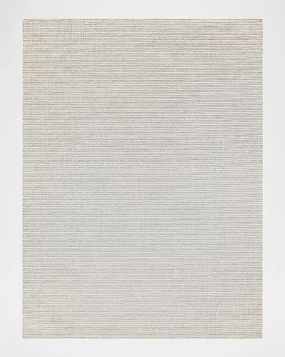 Exquisite Rugs Key West Hand-tufted Light Silver Rug, 10' X 14'