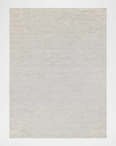 Exquisite Rugs Key West Hand-tufted Light Silver Rug, 12' X 15'
