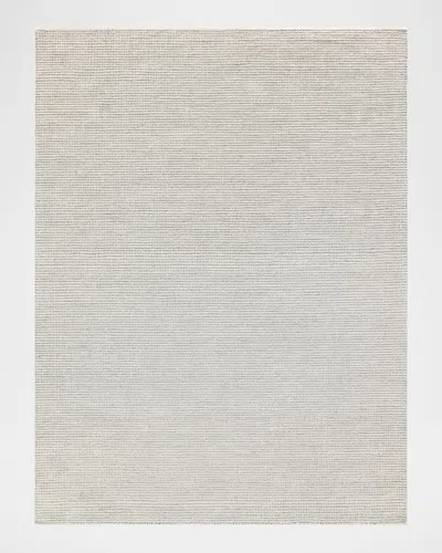 Exquisite Rugs Key West Hand-tufted Light Silver Rug, 5' X 8'