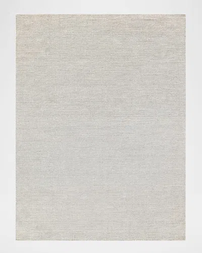 Exquisite Rugs Key West Hand-tufted Light Silver Rug, 9' X 12'