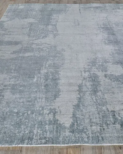 Exquisite Rugs Kingsbury Hand-loomed Rug, 12' X 15' In Blue/gray