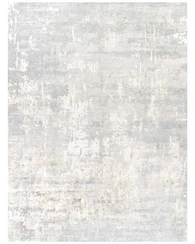 Exquisite Rugs Koda Hand-loomed Bamboo Silk & Cotton Silverarea Rug