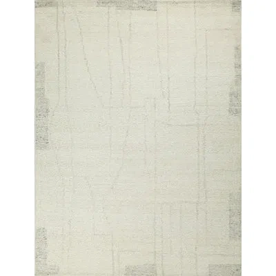 Exquisite Rugs Kokomo Rectangle Flatweave Wool Area Rug In Silver