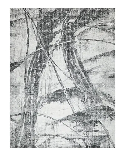 Exquisite Rugs Kyoto 6331 Area Rug, 6' X 9' In Silver/black