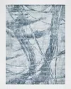 Exquisite Rugs Kyoto Hand-loomed Rug In Silver/blue