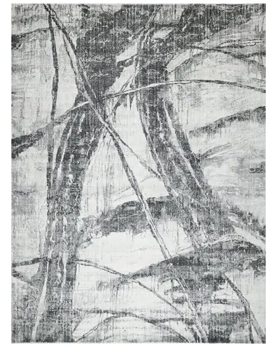 Exquisite Rugs Kyoto Hand Loomed Wool/bamboo Silk Area Rug In Gray