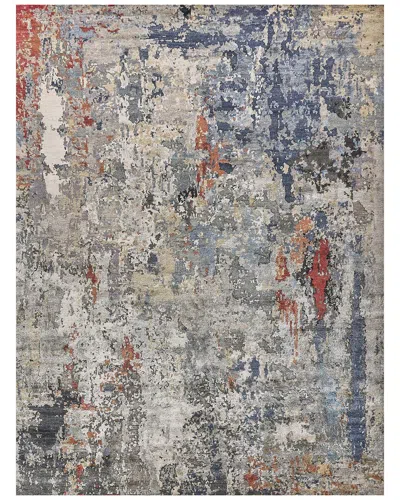 Exquisite Rugs Laureno Hand-knotted Bamboo Silk Area Rug In Multi