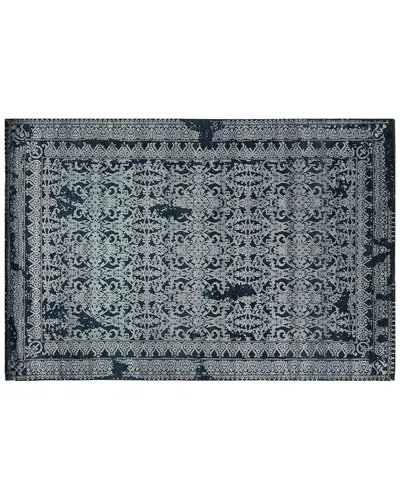 Exquisite Rugs Lexington Hand Knotted Wool/bamboo Silk Area Rug In Blue