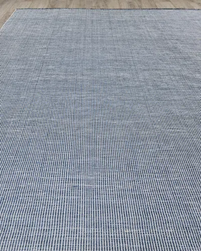 Exquisite Rugs Loren Indoor/outdoor Flat-weave Rug, 10' X 14' In Blue