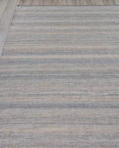 Exquisite Rugs Loren Indoor/outdoor Flat-weave Rug, 9' X 12' In Gray, Ivory