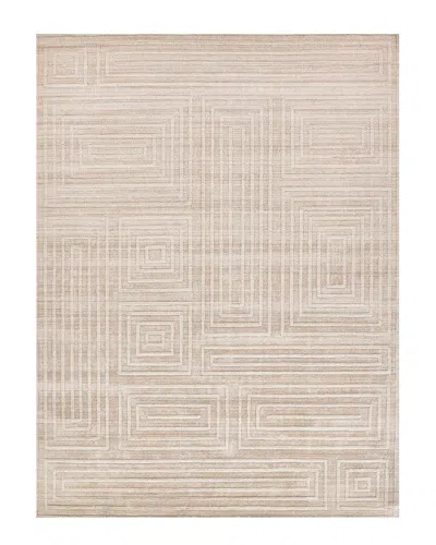 Exquisite Rugs Lotus Hand Tufted Wool/bamboo Silk Area Rug In Neutral