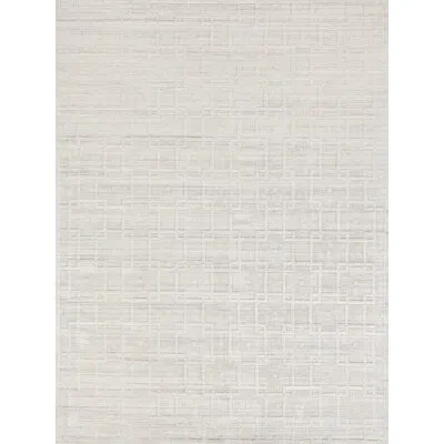 Exquisite Rugs Lotus Handmade Wool/bamboo Silk, Ivory Area Rug