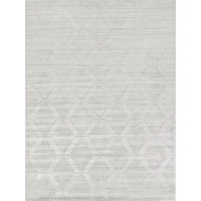 Exquisite Rugs Lotus Handmade Wool/bamboo Silk, Ivory Area Rug