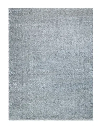 Exquisite Rugs Luxe Shag Powerloom Area Rug In Blue