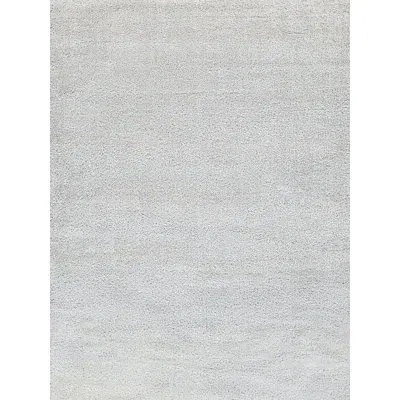 Exquisite Rugs Luxe Shag Powerloom Microfiber/polyester Area Rug In Light Beige