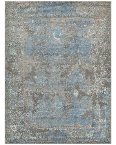 Exquisite Rugs Maison Hand-knotted New Zealand Wool & Silk-blend Rug