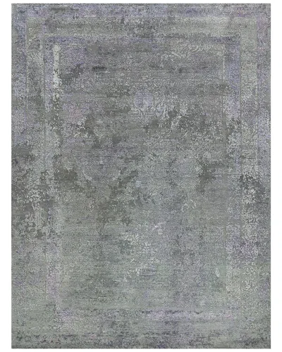 Exquisite Rugs Maison Hand-knotted New Zealand Wool & Silk-blend Rug