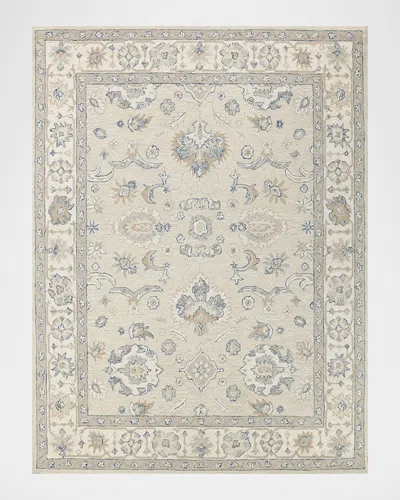 Exquisite Rugs Marietta Hand-tufted Oushak Rug In Ivory
