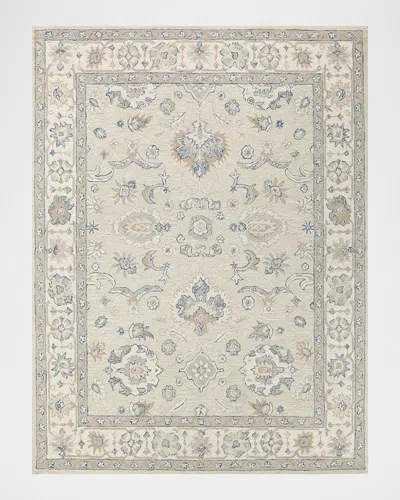Exquisite Rugs Marietta Hand-tufted Oushak Rug In Ivory