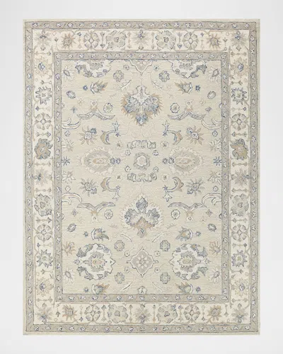 Exquisite Rugs Marietta Hand-tufted Oushak Rug In Ivory