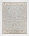 Exquisite Rugs Marietta Hand-tufted Oushak Rug In Ivory &amp; Light Blue