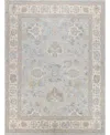 Exquisite Rugs Marietta Oushak 6823 8'x10' Area Rug In Mist,ivory
