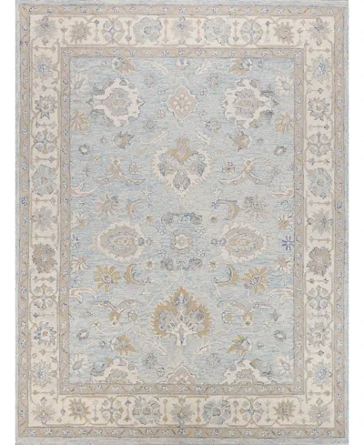 Exquisite Rugs Marietta Oushak 6823 8'x10' Area Rug In Mist,ivory