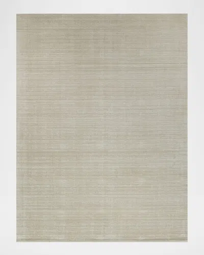 Exquisite Rugs Martelli Modern Hand-loomed Light Beige Rug, 10' X 14'