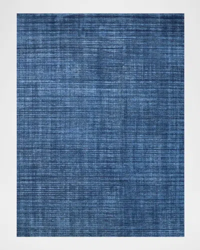 Exquisite Rugs Martelli Modern Hand-loomed Navy Rug, 12' X 15'