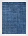 Exquisite Rugs Martelli Modern Hand-loomed Navy Rug, 4' X 6' In Navy