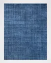 Exquisite Rugs Martelli Modern Hand-loomed Navy Rug, 6' X 9' In Navy