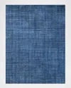 Exquisite Rugs Martelli Modern Hand-loomed Navy Rug, 8' X 10' In Navy