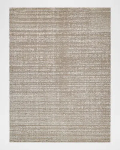 Exquisite Rugs Martelli Modern Hand-loomed Taupe Rug, 10' X 14'