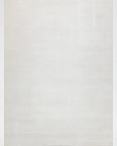Exquisite Rugs Martelli Modern Hand-loomed White Rug, 10' X 14'