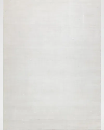 Exquisite Rugs Martelli Modern Hand-loomed White Rug, 6' X 9'
