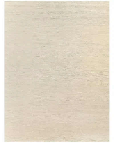 Exquisite Rugs Merino Wool Hand-knotted Merino Wool Rug In Ivory