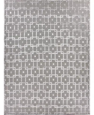 Exquisite Rugs Metro-velvet Er3032 8' X 10' Area Rug In Silver Tone