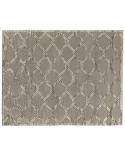 Exquisite Rugs Metro Velvet Hand-knotted New Zealand Wool-blend Rug In Beige