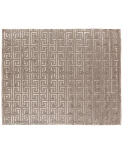 Exquisite Rugs Metro Velvet Hand-knotted New Zealand Wool-blend Rug In Beige