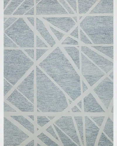 Exquisite Rugs Miami Hand-tufted Silver/ivory Rug, 10' X 14'