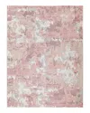 Exquisite Rugs Mineral 5640 Area Rug, 6' X 9' In Slate/pink