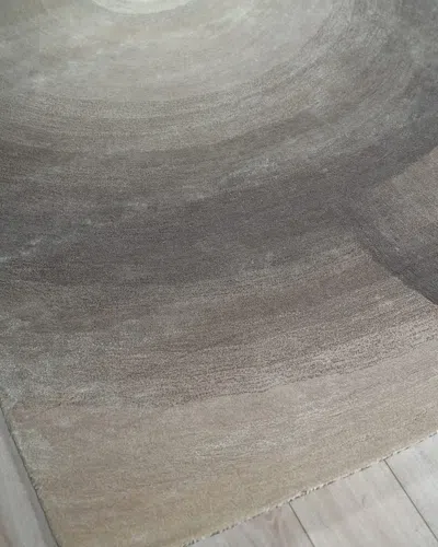 Exquisite Rugs Mitomo Hand-tufted Charcoal & Ivory Rug In Gray