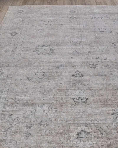 Exquisite Rugs Mondrich Hand-loomed Rug, 6' X 9' In Silver/brown