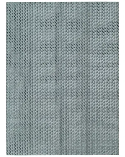 Exquisite Rugs Monroe Hand-loomed New Zealand Wool Rug In Blue