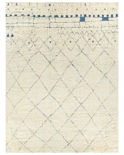 Exquisite Rugs Moroccan Hand-knotted New Zealand Wool Area Rug In Neutral
