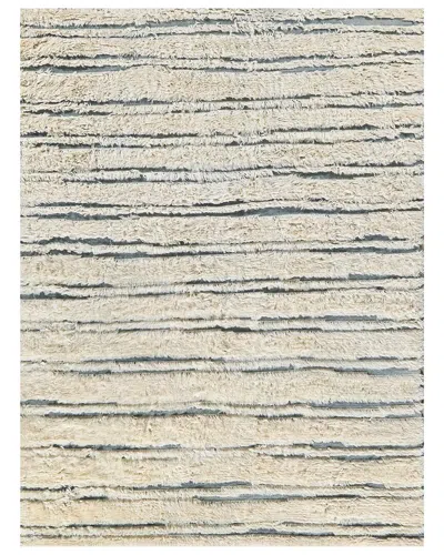 Exquisite Rugs Moroccan Shag New Zealand Wool Rug In Ivory