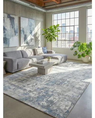 Exquisite Rugs Murano Hand-loomed New Zealand Wool And Bamboo Silk Rug